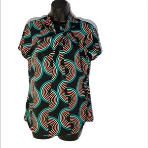 Worthington bright colored large blouse